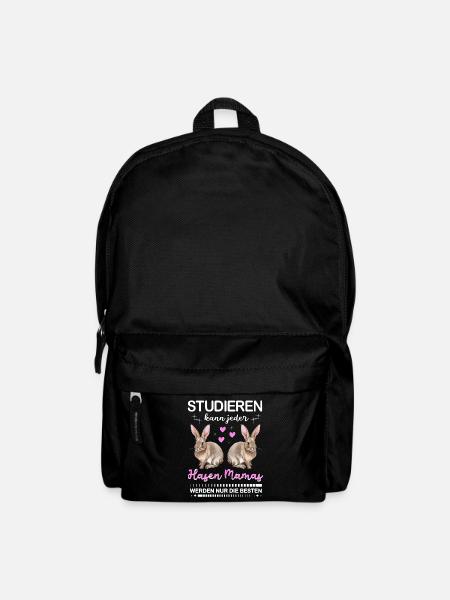 Studieren kann jeder Hasen Mama nur die besten - Rucksack - Schwarz