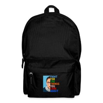 RBG - Fight For The Things - Rights & Equality - Backpack - black - Front