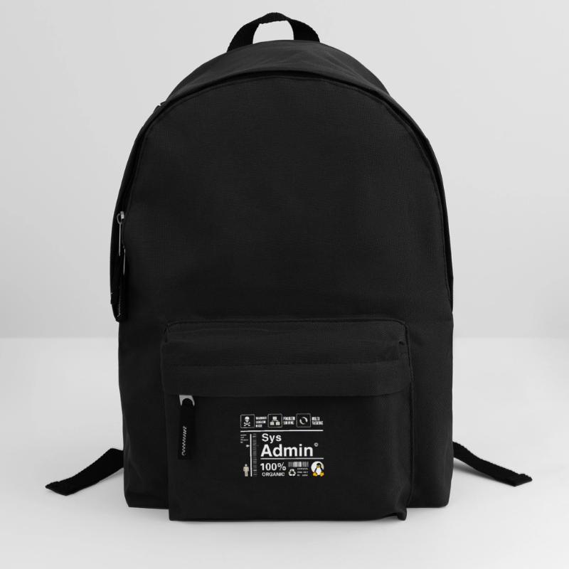 Sys Admin Penguin Computer Nerd pc Board cpu inh Backpack