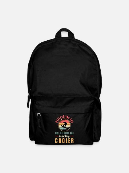 Wakeboard Wakeboarding Wakeboarden Wake Geschenk - Rucksack - Schwarz