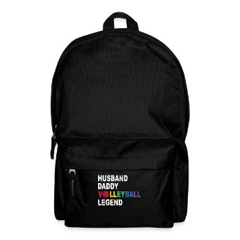 Husband Daddy Volleyball Legend - Beach Volleyball - Rucksack - Schwarz - Vorne