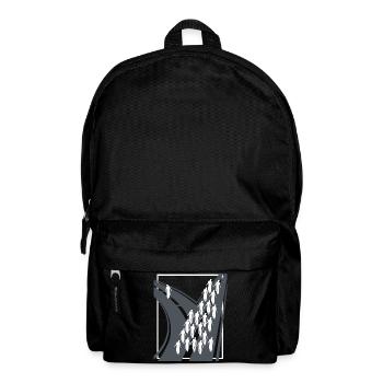 different people streets awesome motivation be you - Rucksack - Schwarz - Vorne