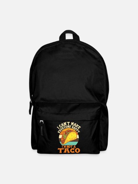 Tacos Taco Mexikanisch Fast Food Geschenk - Rucksack - Schwarz