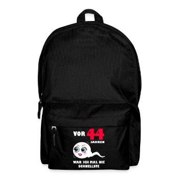 44 Geburtstag 44. Jubiläum 44. Ehrentag Geschenk - Rucksack - Schwarz - Vorne