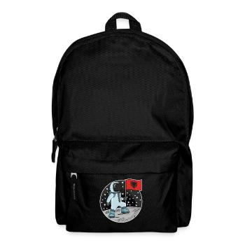 Astronaute avec drapeau Albanie - Sac à dos - noir - Devant