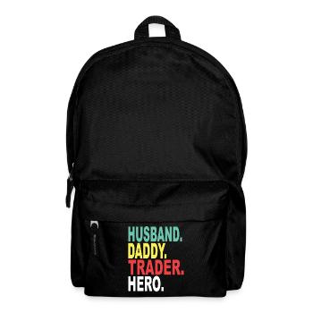 Husband Papa Trader Hero - Backpack - black - Front