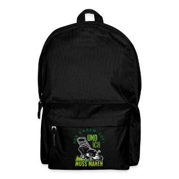 Rasenmäher Rasen Mäher - Rucksack - Schwarz - Vorne