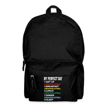 My Perfect Day Beach Volleyball - Backpack - black - Front