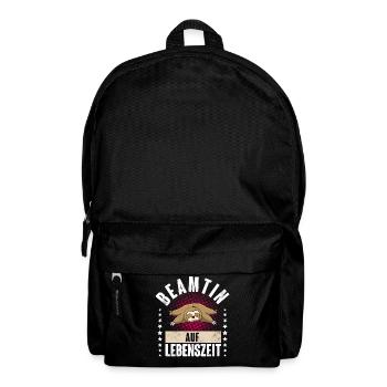 Beamtin Auf Lebenszeit - Rucksack - Schwarz - Vorne