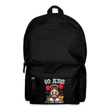 Go Jesus Birthday Team Jesus Weihnachten Lustig - Rucksack - Schwarz - Vorne