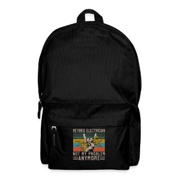 Electrician Retired Retirement - Rucksack - Schwarz - Vorne