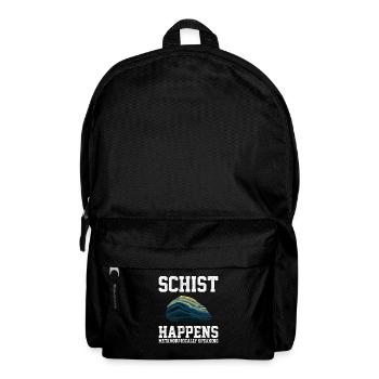 schist happens, geologist - Rucksack - Schwarz - Vorne