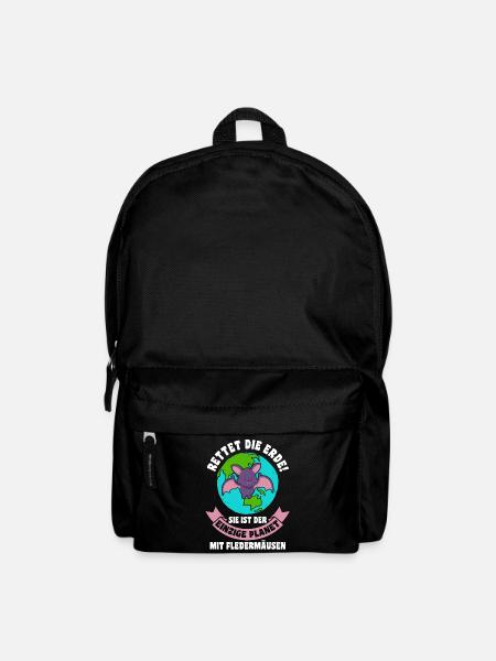 Umweltschutz Tierschutz Fledermaus - Rucksack - Schwarz