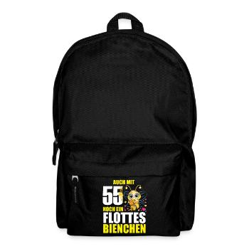 55 Geburtstag Frauen Geschenk lustig Biene Imker - Rucksack - Schwarz - Vorne