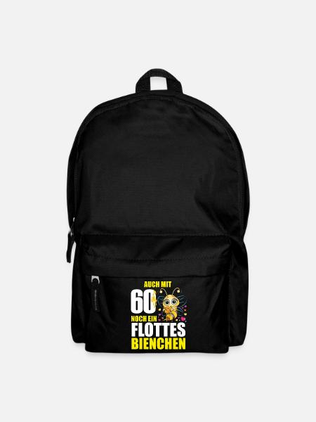 60 Geburtstag Frauen Geschenk lustig Biene Imker - Rucksack - Schwarz