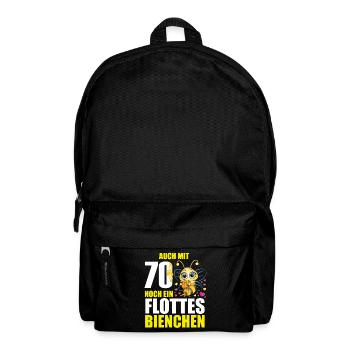 70 Geburtstag Frauen Geschenk lustig Biene Imker - Rucksack - Schwarz - Vorne