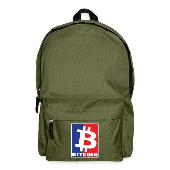 Bitcoin - Backpack - olive green - Front