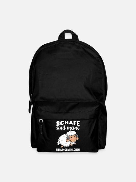 Schaf Hirte Schäfer Bauer Landwirt Bauernhof Schaf - Rucksack - Schwarz