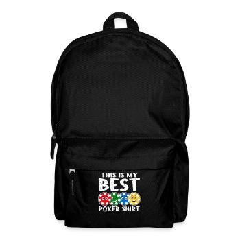 Jetons de poker C’est mon meilleur maillot de poker Funny Poker - Sac à dos - noir - Devant