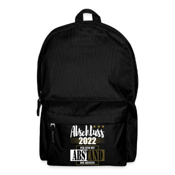 Abschluss 2022 Wir sind mit Abstand die Besten - Rucksack - Schwarz - Vorne