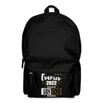 Examen 2022 Wir sind mit Abstand die Besten - Rucksack - Schwarz - Vorne