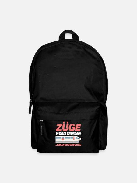 Modelleisenbahn Eisenbahner Zug Eisenbahn - Rucksack - Schwarz
