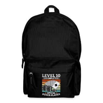 Poker Game Level 10 Close Official - Backpack - black - Front
