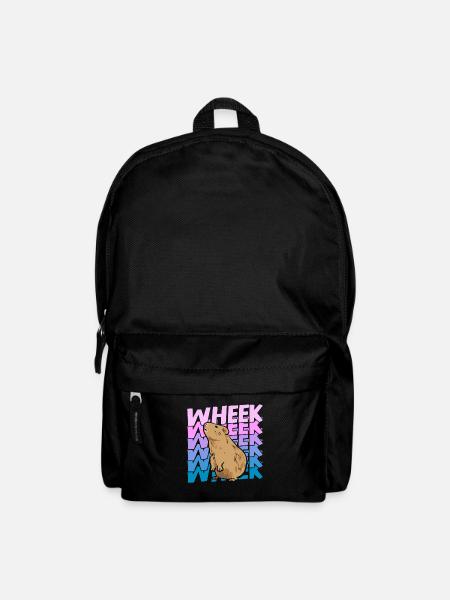 Wheek Guinea Pig Gift Guinea Pig Rodent - Backpack - black