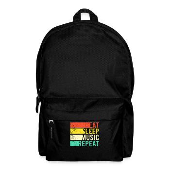 Eating Sleep Music - Backpack - black - Front