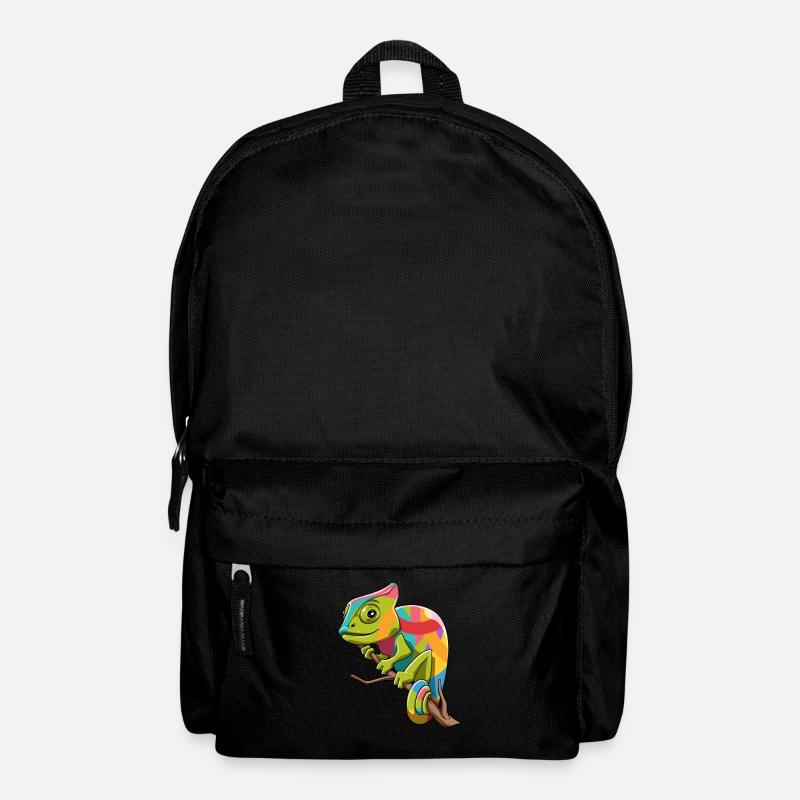 Chamäleon Leguane Zucht Reptilien - Rucksack - Schwarz