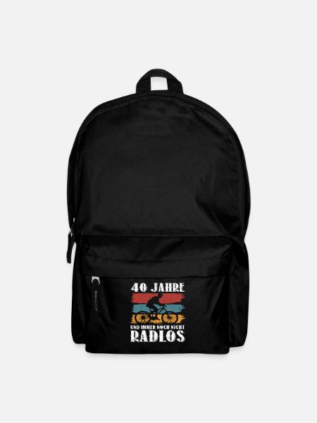 40 Geburtstag Fahrrad Bike Fahrradfahrer 40 Jahre - Rucksack - Schwarz