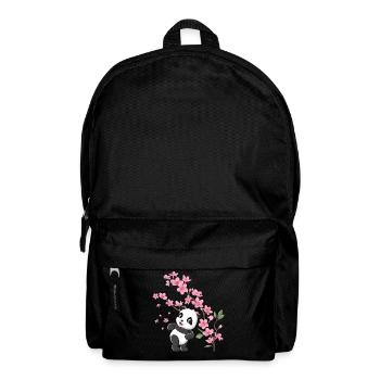 Panda Cherry Blossom Cherry Blossom Japanese Pandas - Backpack - black - Front