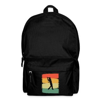 Golf Golfer - Rucksack - Schwarz - Vorne