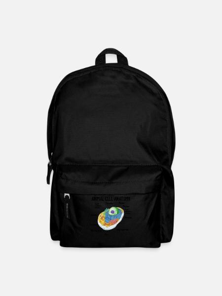 Anatomy Of Animal Cell Biology Biologist Science - Rucksack - Schwarz