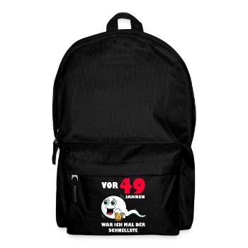 49. Geburtstag lustig 49.Ehrentag 49. Jubiläum - Rucksack - Schwarz - Vorne