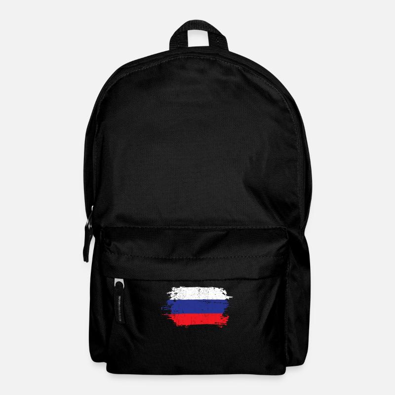 Russland Flagge Vintage - Rucksack - Schwarz