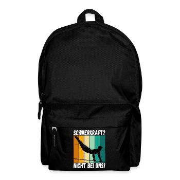 Schwerkraft? Nicht Bei Uns - Turnen Turner - Rucksack - Schwarz - Vorne