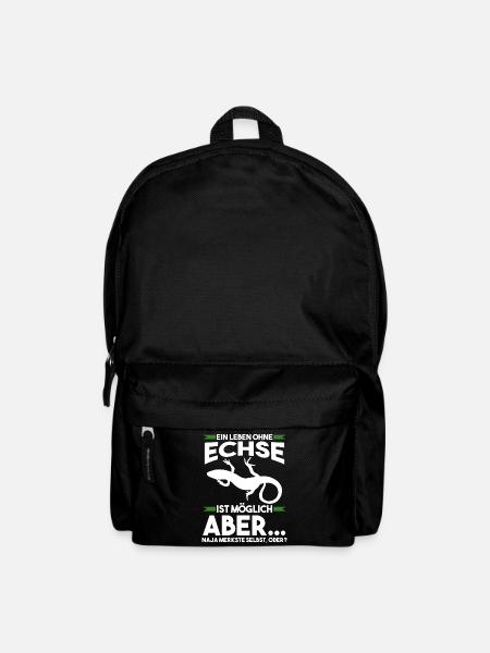 Terrarium Echse Echsen - Rucksack - Schwarz