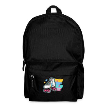 Rollschuhlaufen Rollschuhe - Rucksack - Schwarz - Vorne