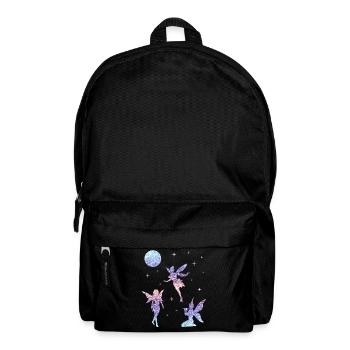 Glitter Fairy Elf Fairy Tale Ladies Girl Gift - Backpack - black - Front