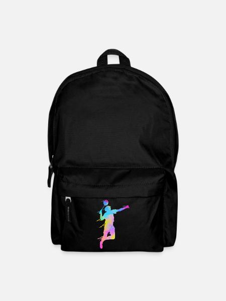 Badminton Fan Squash Trainer Verein Frauen - Rucksack - Schwarz