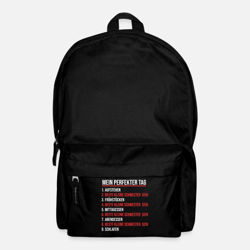 Schwestern Geschwister Schwester - Rucksack - Schwarz
