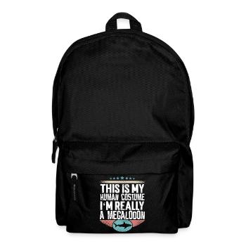 Megalodon Giant Shark - Backpack - black - Front