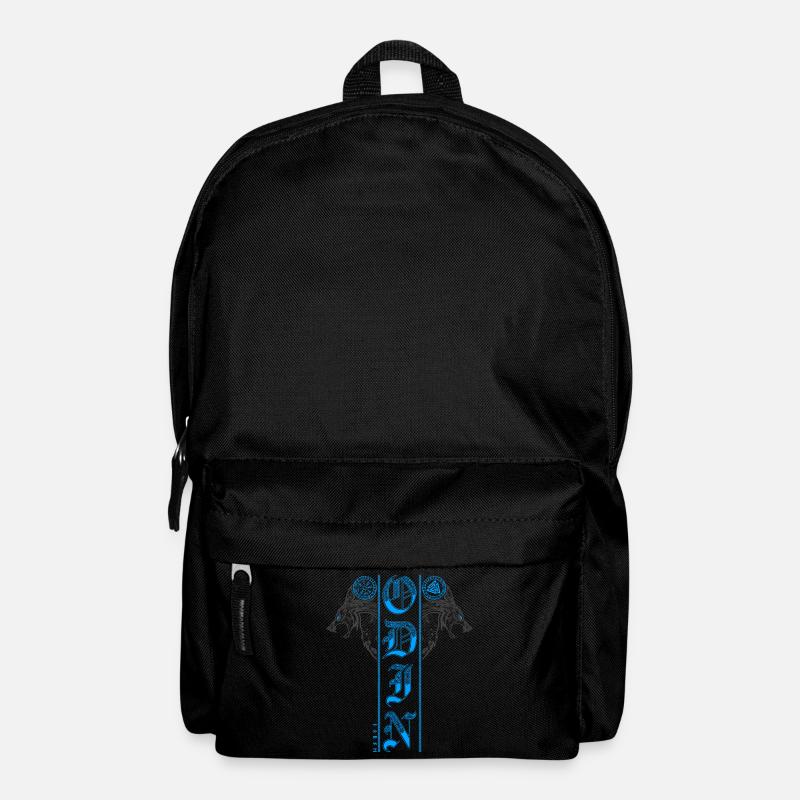 Wölfe Odin Geri Freki Vegvisir Wotansknoten Wolf - Rucksack - Schwarz