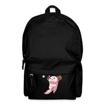 Kawaii Axolotl Pun Funny Baseball Player Geschen - Backpack - black - Front