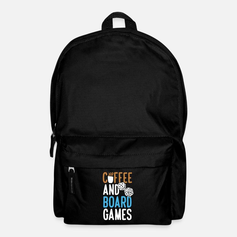 Kaffee und Brettspiele - Rucksack - Schwarz