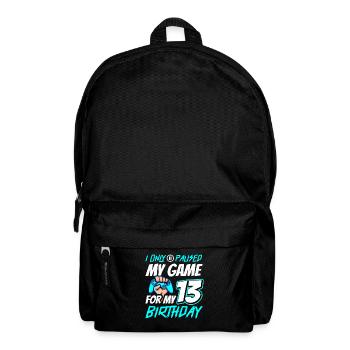 13. Geburtstag Gamer Gaming - Rucksack - Schwarz - Vorne