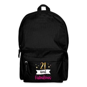 21 And Fabulous Birthday Party - Backpack - black - Front