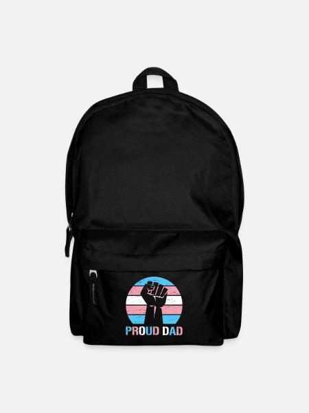 Proud Dad Trans Lgbt Rights Lgbt Pride Mom - Backpack - black