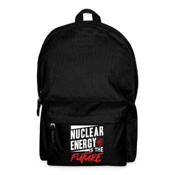 Nuclear energy is the future Nuclear power Nuclear power - Backpack - black - Front